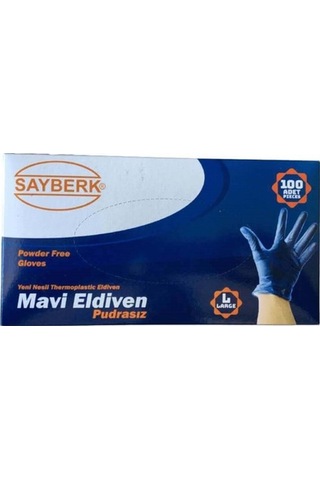 Sayberk Termoplastik Pudrasız Eldiven-100'lü - Small S