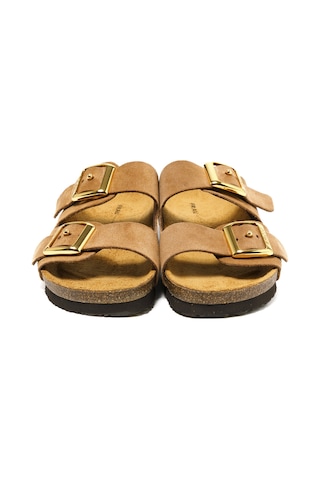 Terlik Kadın 17d8 Frau Velour-s Terra Brown Terra