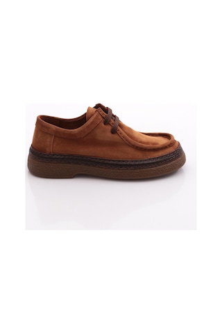 Dgn 2415 Erkek Loafer Ayakkabi Taba Süet
