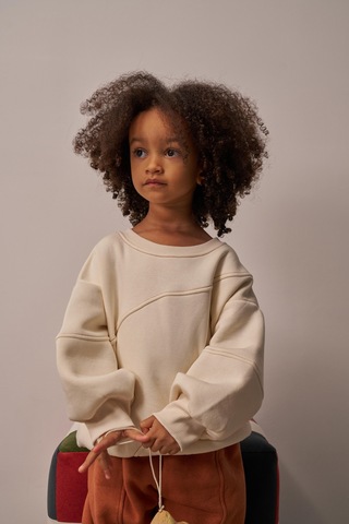 Honey Dikiş Detaylı Sweatshirt Krem