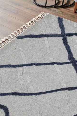 Eko Halı Terazzo Trz 03 Navy İskandinav Modern Halı