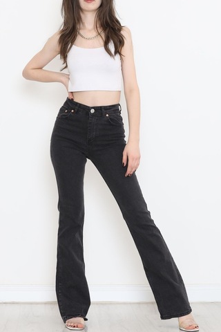 Mokashopin - İspanyol Paça Kot Pantolon Füme1 - 17274.1431. 001