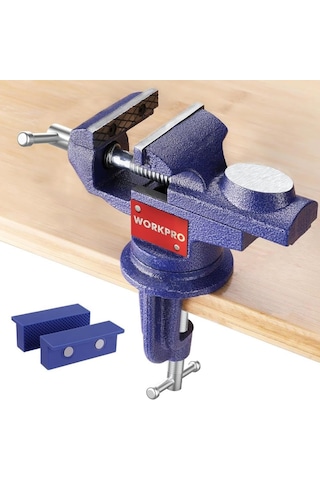 Lexroo Wp233010 65mm 360 Döner Tabanlı Örslü Profesyonel Mini Tezgâh Mengene