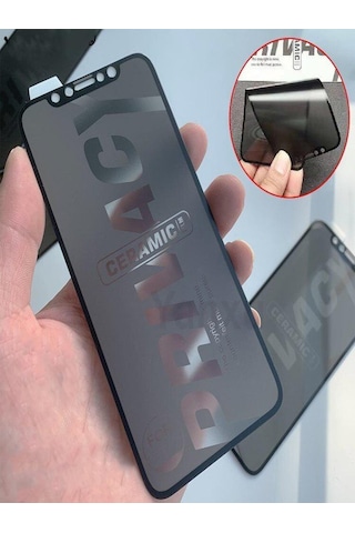 Ennar Apple Uyumlu iPhone Xr Tam Kaplayan Mat Hayalet Esnek Kırılmaz Seramik Nano Ekran Koruyucu