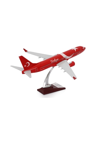 Zekupp - Maket Uçak - Boeing 737-800 1/100 - TÜRKİYE ÖZEL TASARIMLI Model Uçak, Model E