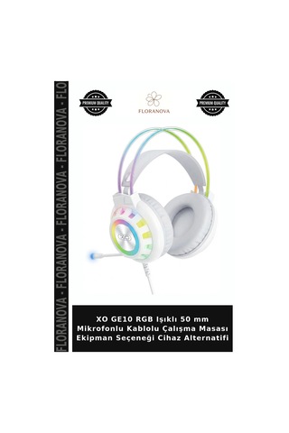 Xo Ge10 Rgb Işıklı 50 Mm Mikrofonlu Kablolu Çalışma Masası Ekipman Seçeneği Cihaz Alternatifi