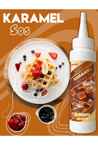 Karamel Sos - Waffle & Pankek & Tatlı & Dondurma Sos - 300gr