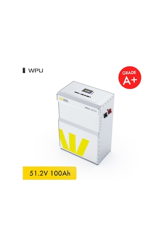 Werer Energy 48V 100Ah 5.4kW LiFePO4 WPU Series Bluetooth’lu Lityum Demir Fosfat Akü