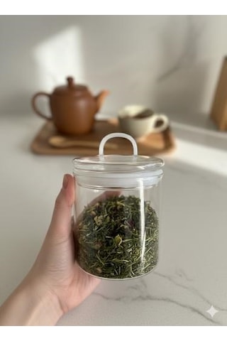 Qerhome 3'lü Borosilikat Cam Vakumlu Kapaklı Kavanoz Seti 750 Ml Linea Şeffaf