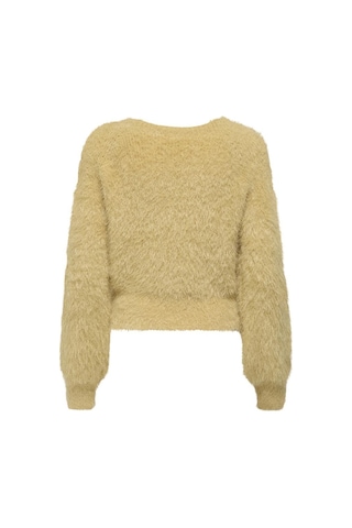 Only Onllulu Ls Rıb Short O-neck Cc Knt sarı