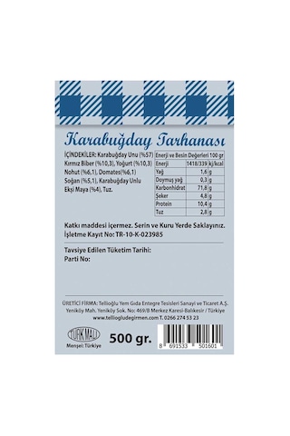 Karabuğday Tarhanası 500 G