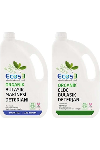 Ecos3 Organik Bulaşık Yıkama Seti (2 X 2,5 Lt)