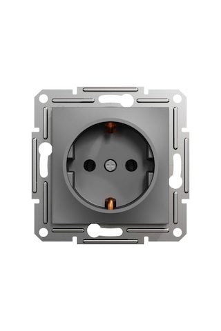 Schneider Electric EPH2900171-1 Asfora Topraklı Priz 16A Çerçeveli Antrasit