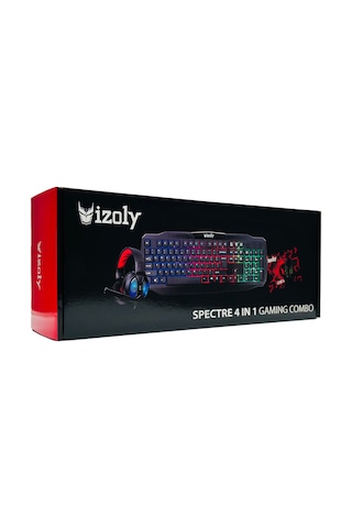 İzoly Spectre 4 in 1 Kulaklık + Mousepad + Klavye + Mouse Seti
