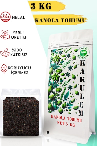 Kakulem Sertifikalı Kanola Rapiska Tohumu Kuş Yemi 3 Kg