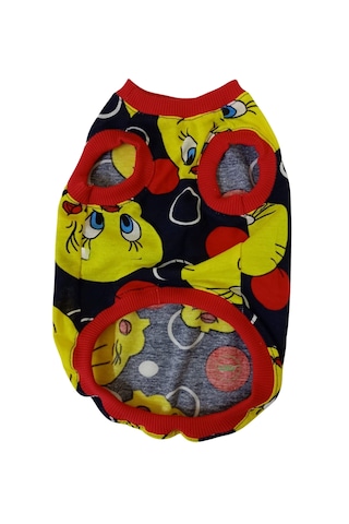 Gobo Tweety Desenli Kedi Köpek Tişörtü Kıyafeti