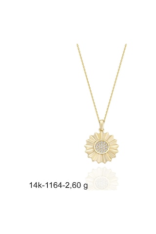 Güneş Çok Şık 14 Ayar Altın Kolye Altın