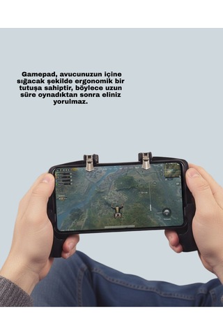 Mobil Fps Oyunlar İçin Dört Parmak Uyumlu Gamepad -