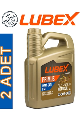 Lubex Primus Fm 5W-30 Tam Sentetik Motor Yağı 2 x 4 L