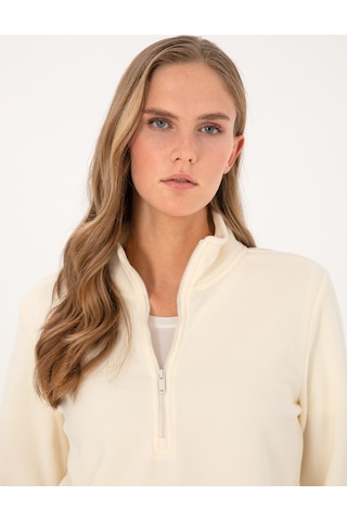 Pierre Cardin Kadın Ekru Sweatshirt 50316333-vr019 Ekru