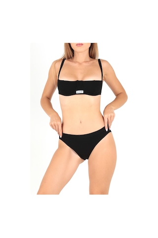 Doremi Seamless Kapsız Straplez Wire Sütyen Siyah-75 siyah