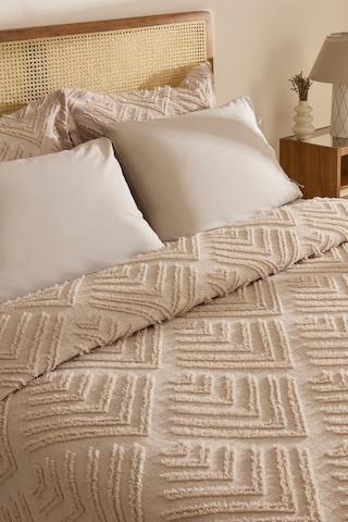 Karaca Home Velora Çift Kişilik Yatak Örtüsü Takımı Taş Taş