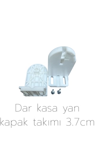 Zebra & Stor Perde Yan Kapak Takımı 3.7cm Dar Beyaz