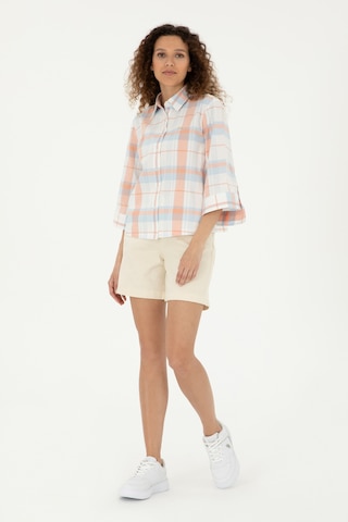 U.s. Polo Assn. Kadın Ekru Şort / Bermuda 50281740-vr019 Ekru