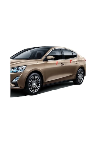 Ford Focus 4-4.5 Cam Çerçevesi Tam Tur Krom 2019+