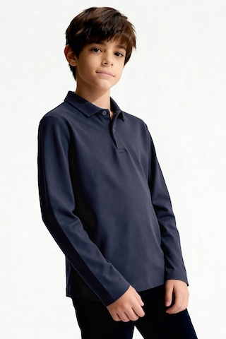 Basic Polo Yaka 3lü Paket Siyah-beyaz-lacivert Unisex Çocuk T-shirt - 11170 Siyah - Beyaz - Gri