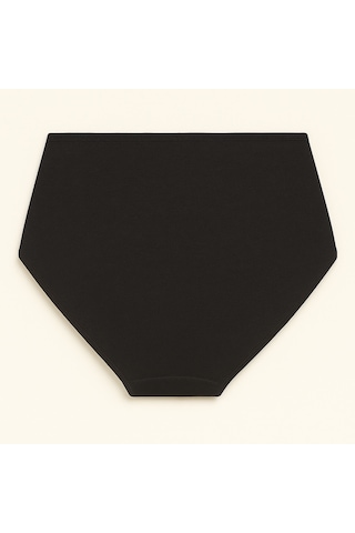 Kadın Pamuklu Likralı Hamile Lohusa Külot Siyah Kompedan K23582-siyah Siyah