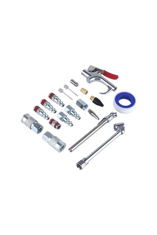 Tongxida 20'lu Hava Kompresörü Seti 7.5m Bobin Naylon Hortumlu 1/4 İnç Npt Hava Alet Kiti