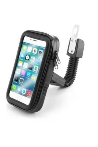 Motosiklet Telefon Tutacağı Ayna Bağlantılı Su Geçirmez