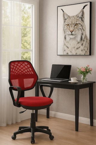 Ofis Koltuğu, Büro Koltuğu, Berjer ,çalışma Sandalyesi, Oyuncu Koltuğu, Ofis Sandalyesi Kırmızı