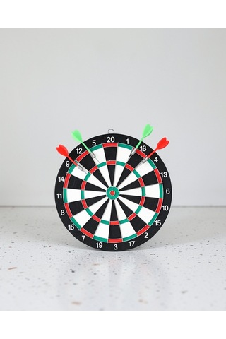 Dart Tahtası 17 İnç Profesyonel Dayanıklı Yapı 4 Metal Ok
