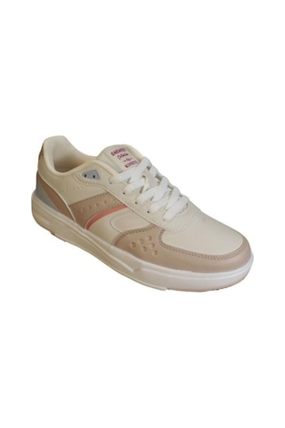 Kinetix Kadın Beyaz Krem Comfort Rahat Taban Sneaker Spor Ayakkabı 001