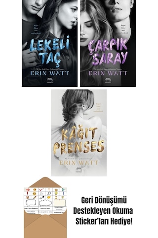 Royal Serisi Kutulu Set 3 Kitap + Paramparça Prens Royal Serisi 2. Kitap + Kâğıt Prenses Royal Serisi 1. Kitap
