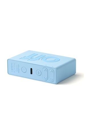 Lexon Flip Mini Şarj Edilebilir Alarm Saat Açık Mavi