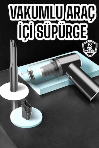 Bay Araç İçi Süpürge Vakumlu Şarjlı Süpürge Filtreli Najmaddin