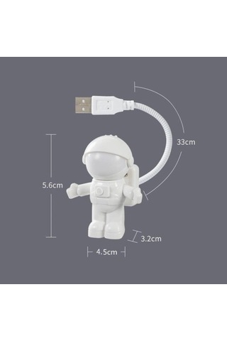 Mey İthalat Astronot Usb Gece Lambası Çok Renkli