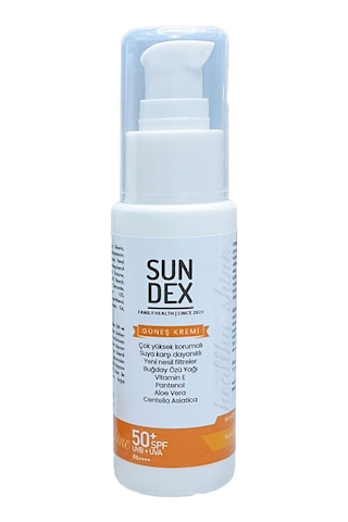 Sundex Healthy Shine Kuru Ciltler İçin Yüz Güneş Kremi SPF50+ 50 ML