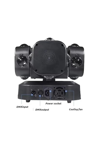Dj Disko 200w Led Lazer Hareketli Kafa Işık 16x Dönen Işın Rgb Sahne Işığı