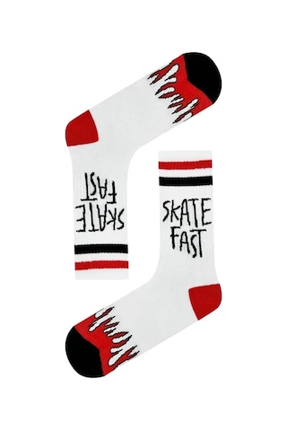 Shout Unisex Skate Fast Or Go Home One Size Sock-skatefast