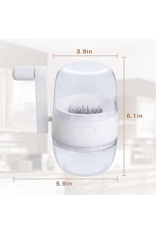 Fındık Doğrayıcı Öğütücü El Kranklı Fındık Ceviz Pekan, Mutfak Çoklu Doğrayıcı Rende Üst Malzeme Yapmak İçin Beyaz