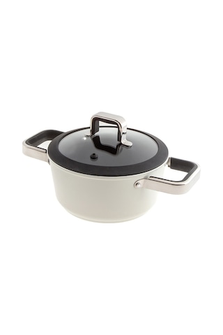 Jumbo Almond Cream 7 Parça Granit Tencere Seti Krem