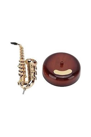 Müzik Kutusu Saksafon Kurmalı Müzik Kutusu Dekoratik Müzik Kutusu