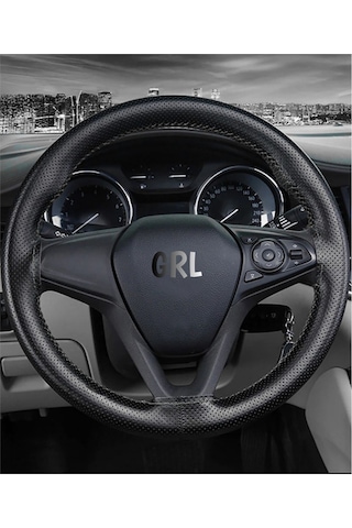 Renault Symbol-3 Uyumlu 2013 Ve Sonrası Direksiyon Kılıfı Noktalı Dikişli Siyah Ipli 38 11cm