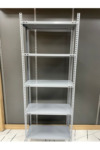 Uzman Grup Raf Çelik Raf-5 Raflı 2Metre 31X75 Çelik Raf-Depo Rafı Galvaniz