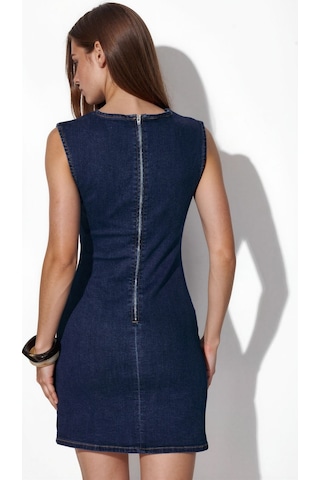 Hiccup Denim Kısa Elbise Koyu Mavi Denim
