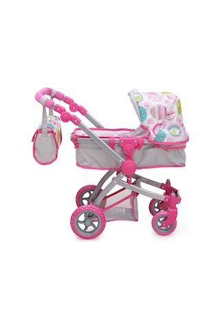 Nano Oyuncak Bebek Arabası Pink Rose